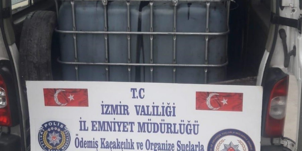 İ̇zmir’de Polisten Kaçak Akaryakıt Operasyonu