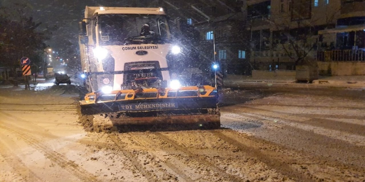 Çorum’da Eğitime Kar Engeli
