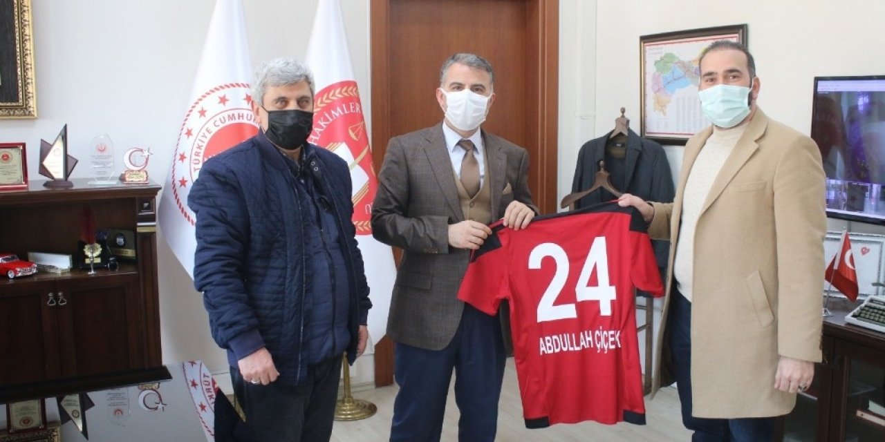 24erzincanspor Yönetiminden Cumhuriyet Başsavcısı Çiçek’e Ziyaret