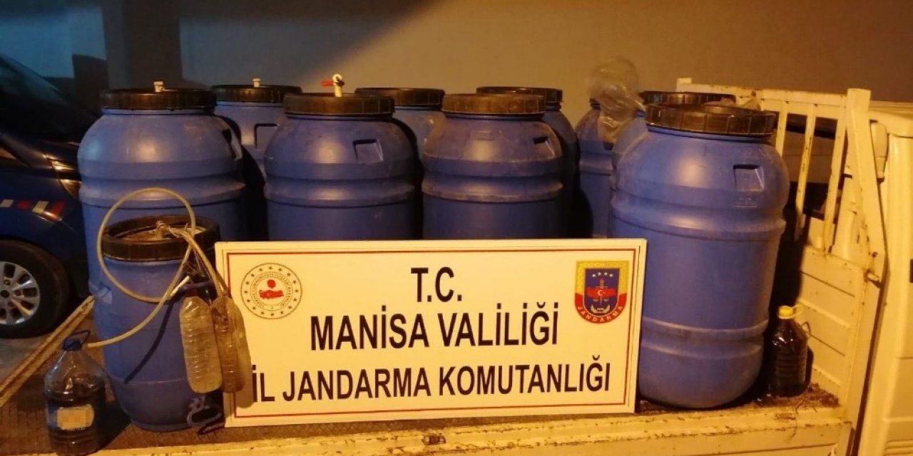 Kaçak Şarap Üretimi Yapılan Eve Jandarmadan Baskın