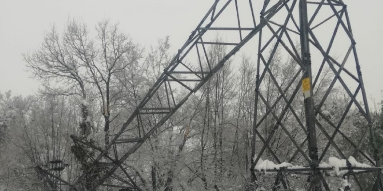 Elektrik Direkleri Devrildi, Köylerde Elektrik Kesintileri Yaşandı
