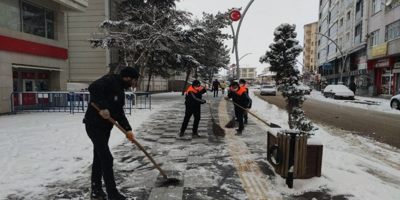 Sungurlu’da Kar Mesaisi