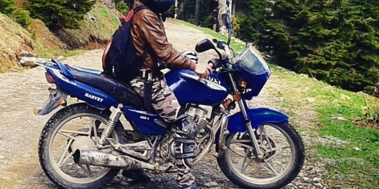 Motosiklet Tutkunu Gençten Geriye Bu Fotoğrafı Kaldı