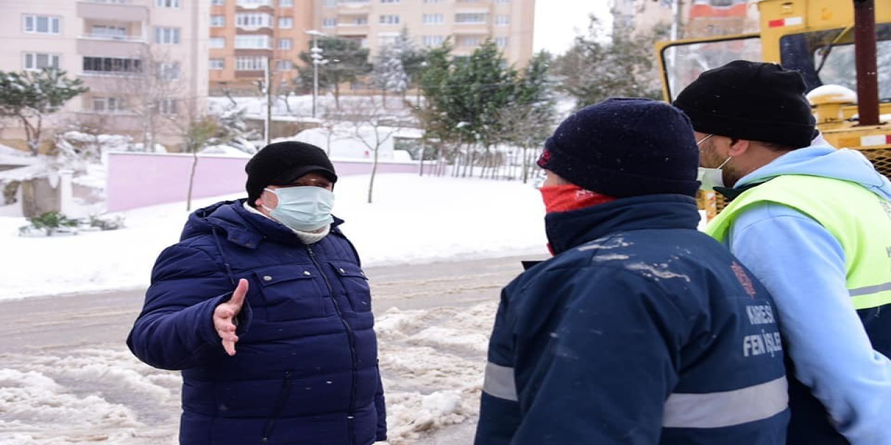 Karesi’de Karla Mücadele