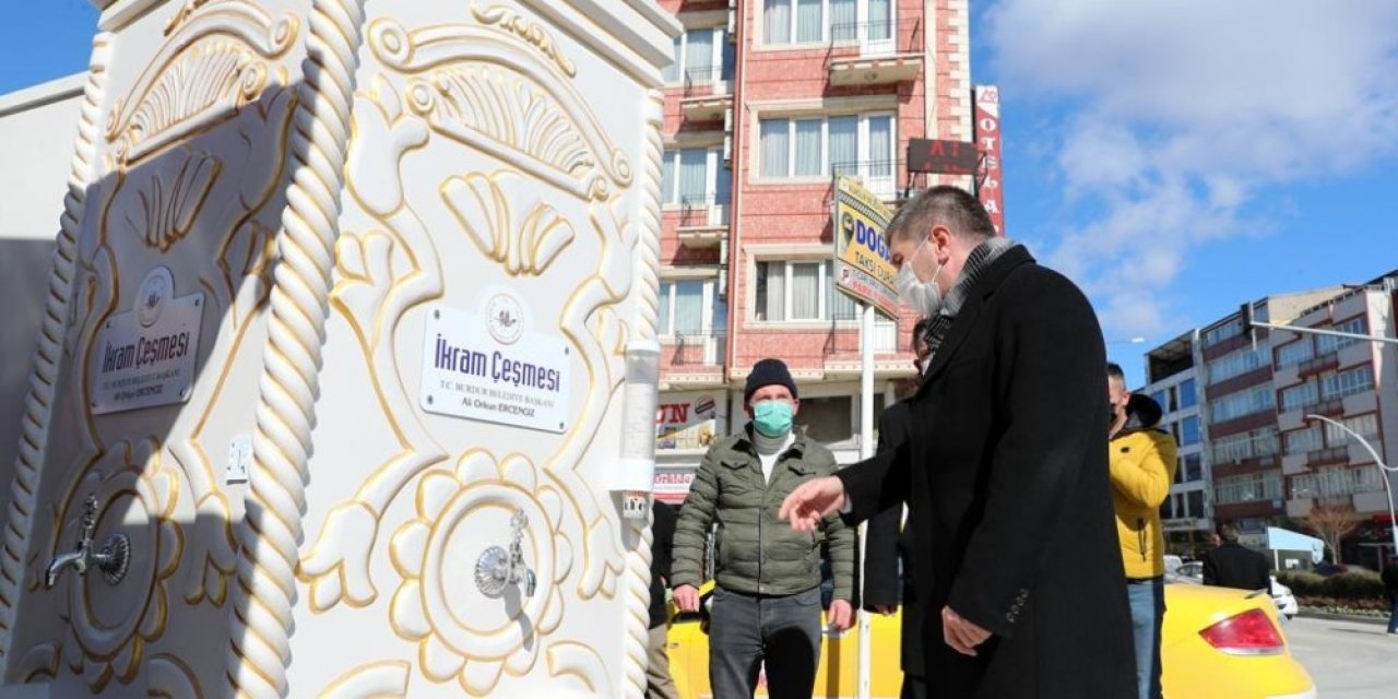 Burdur Belediyesi’nden Gönülleri Isıtan Proje: İ̇kram Çeşmesi