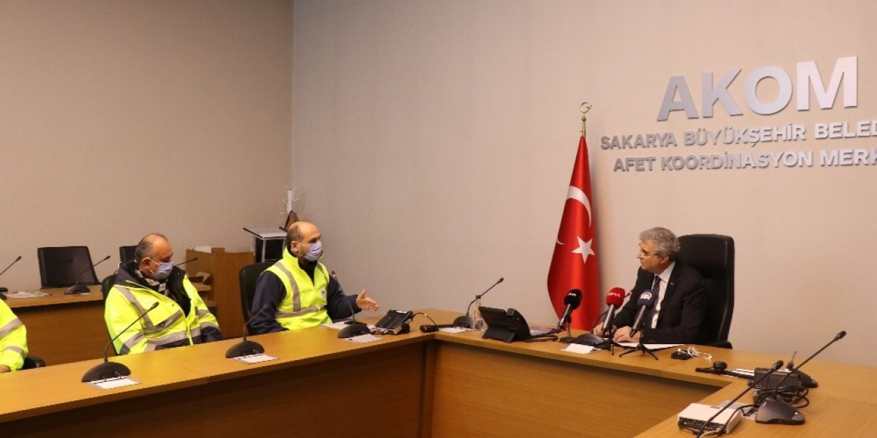 Sakarya’da 24 Saat Kesintisiz Karla Mücadele