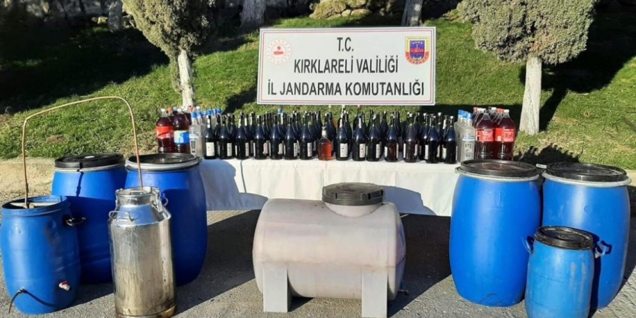 Kırklareli’de 898 Litre Sahte İçki Ele Geçirildi