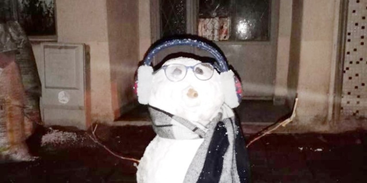 Erdek’te İlginç Hırsızlık; Kardan Adamı Çaldılar