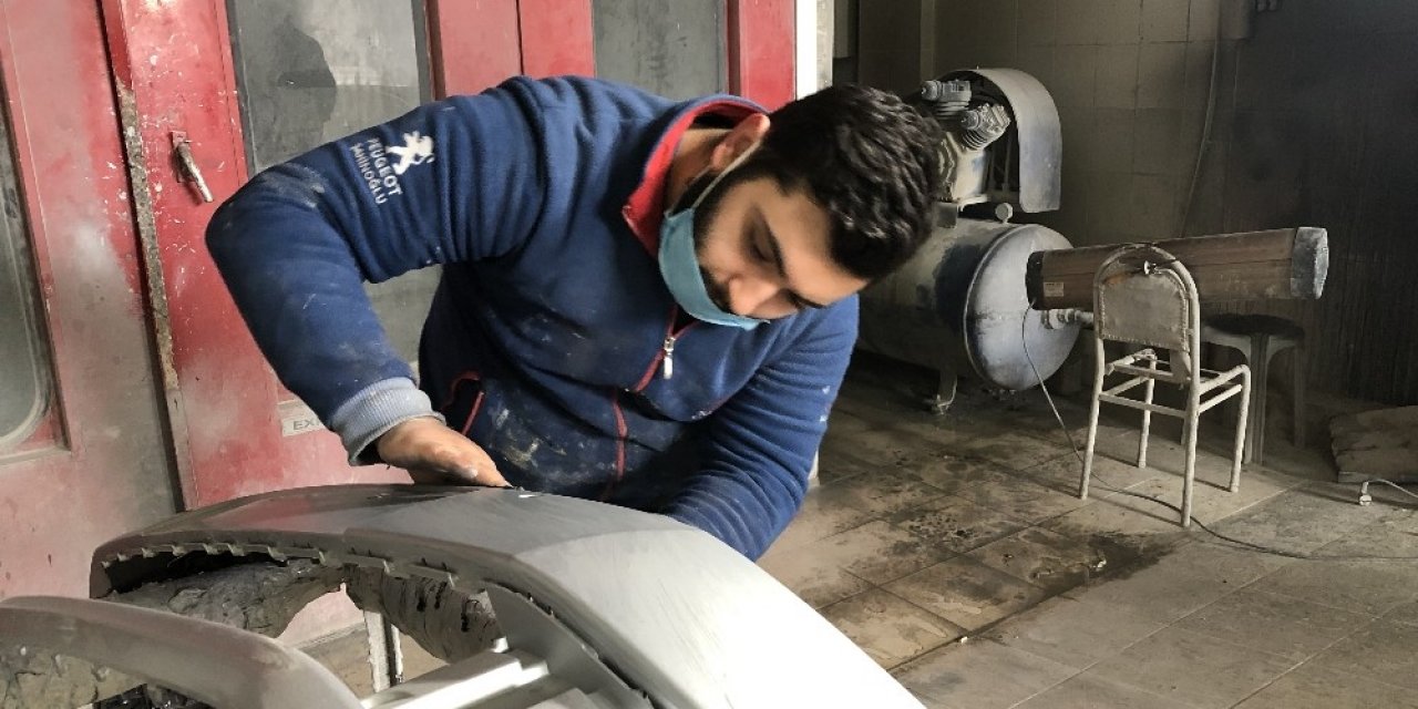 Kar Yağışı Sonrası Oto Sanayilerde Yoğun Mesai