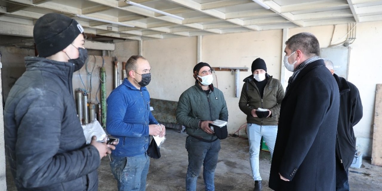 Başkan Ercengiz Sanayi Esnafını Ziyaret Etti