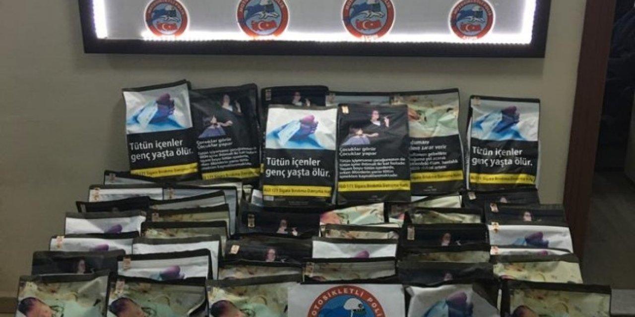 Yunus Timleri Durdurdu, Kaçak Tütün Çıktı