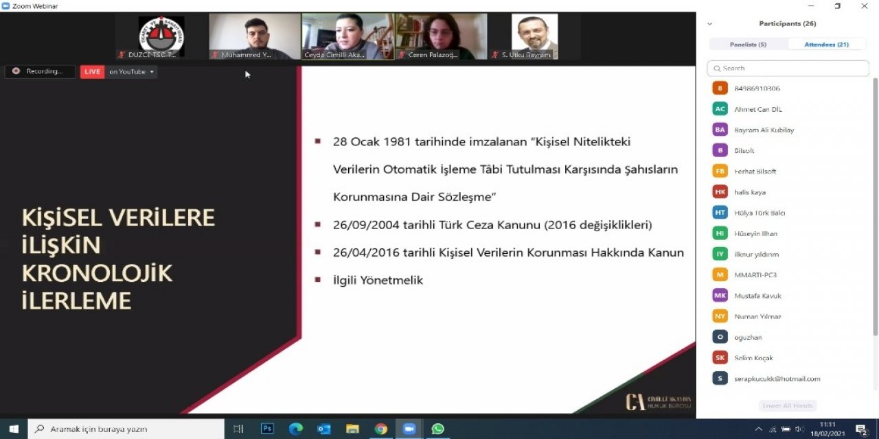 Kvkk Semineri Tamamlandı