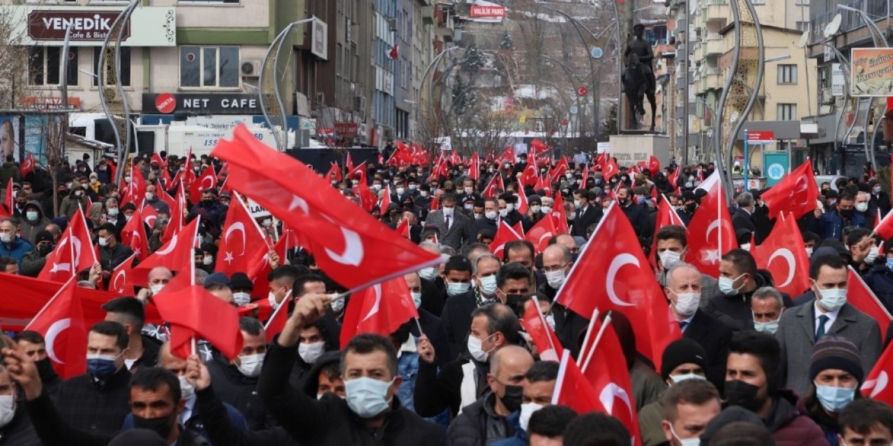 Hakkari Teröre Karşı Tek Yürek Oldu