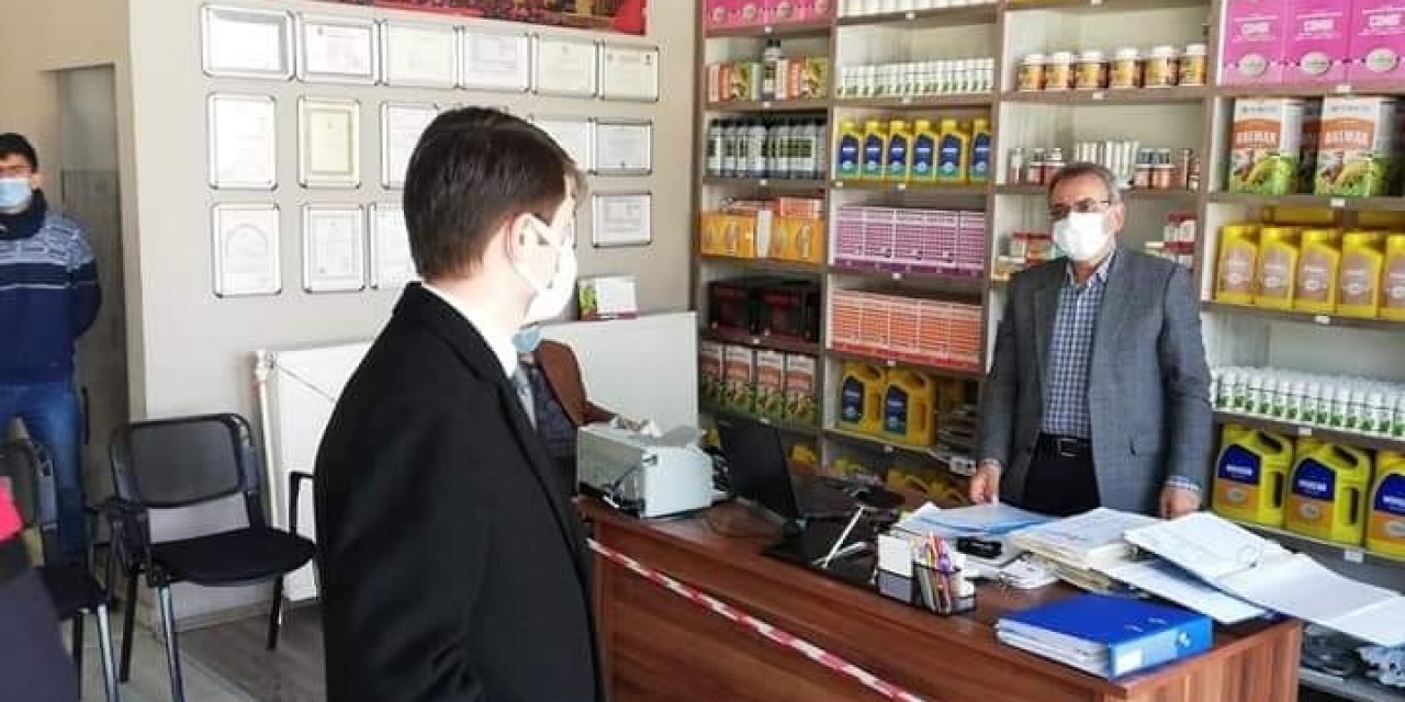 Kaymakam Cebeci’den Korona Virüs Denetimi