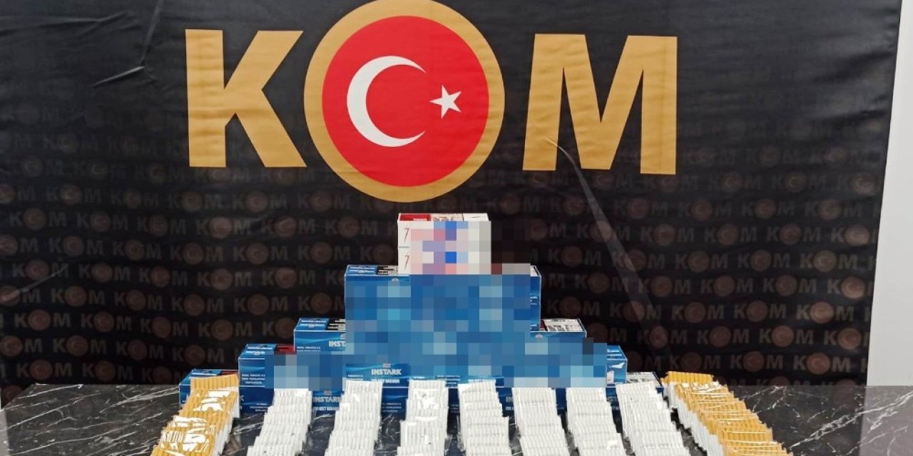 Kütahya’da İş Yerinde 7 Bin 40 Adet Kaçak Makaron Ele Geçirildi