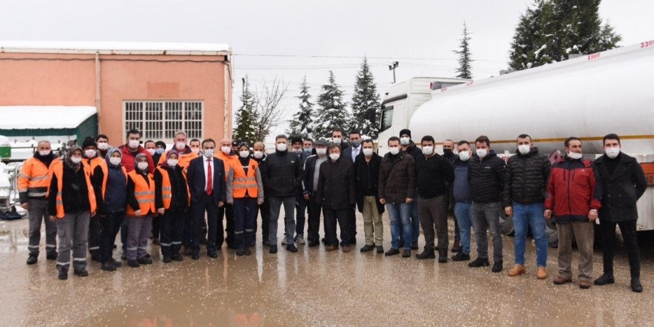 Başkan Şahin’den Karla Mücadele Ekiplerine Teşekkür