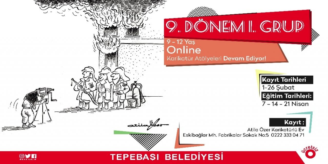 Online Karikatür Atölyeleri İçin Kayıtlar Devam Ediyor