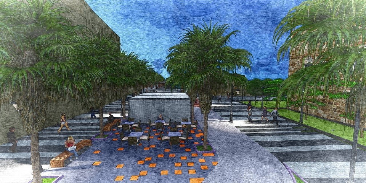 Tarihi Barbaros Bulvarı’na Yeşil Dokunuş