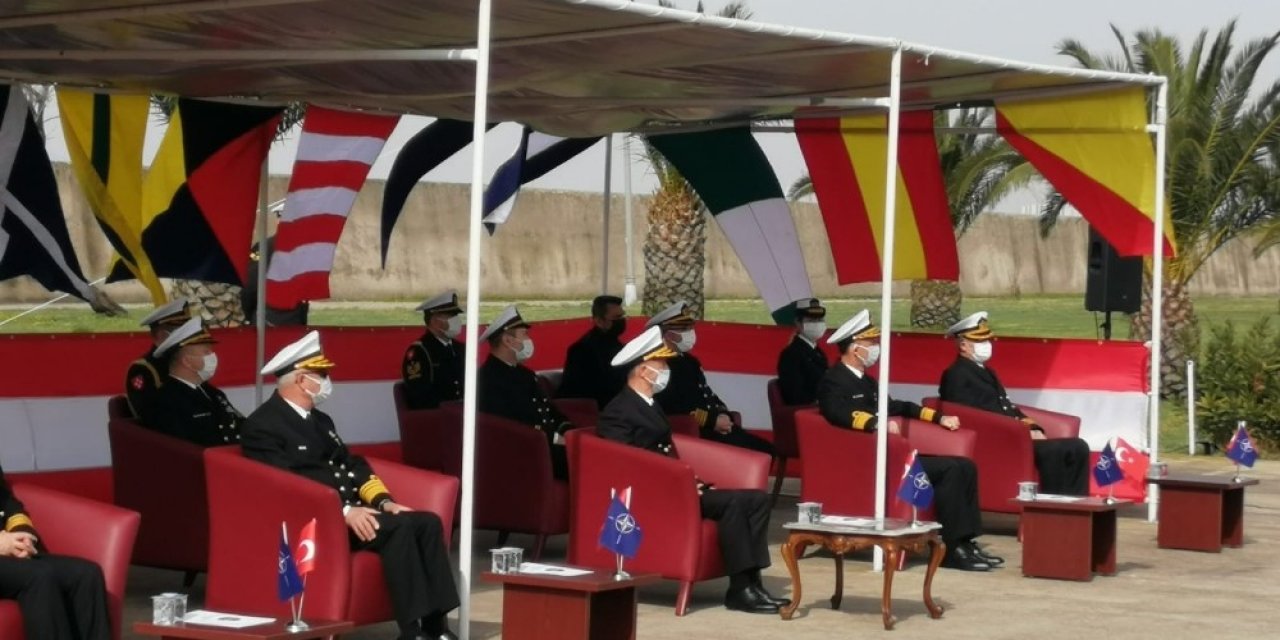 Nato Daimi Mayın Karşı Tedbirleri Deniz Görev Grubu-2’nin Komutası Türk Deniz Kuvvetleri Komutanlığı’na Devredildi