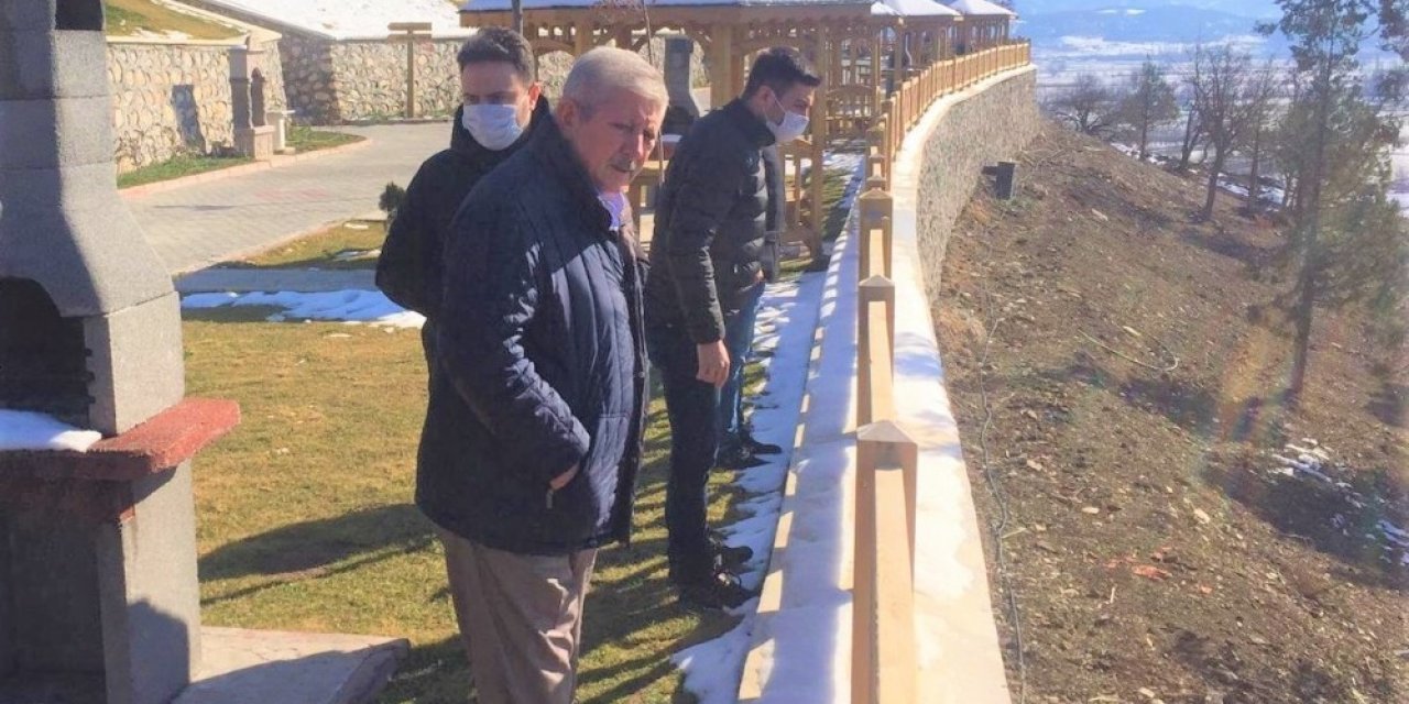 Başkan Sarı, Serçoban Mesire Alanındaki Genişletme Çalışmasını İnceledi