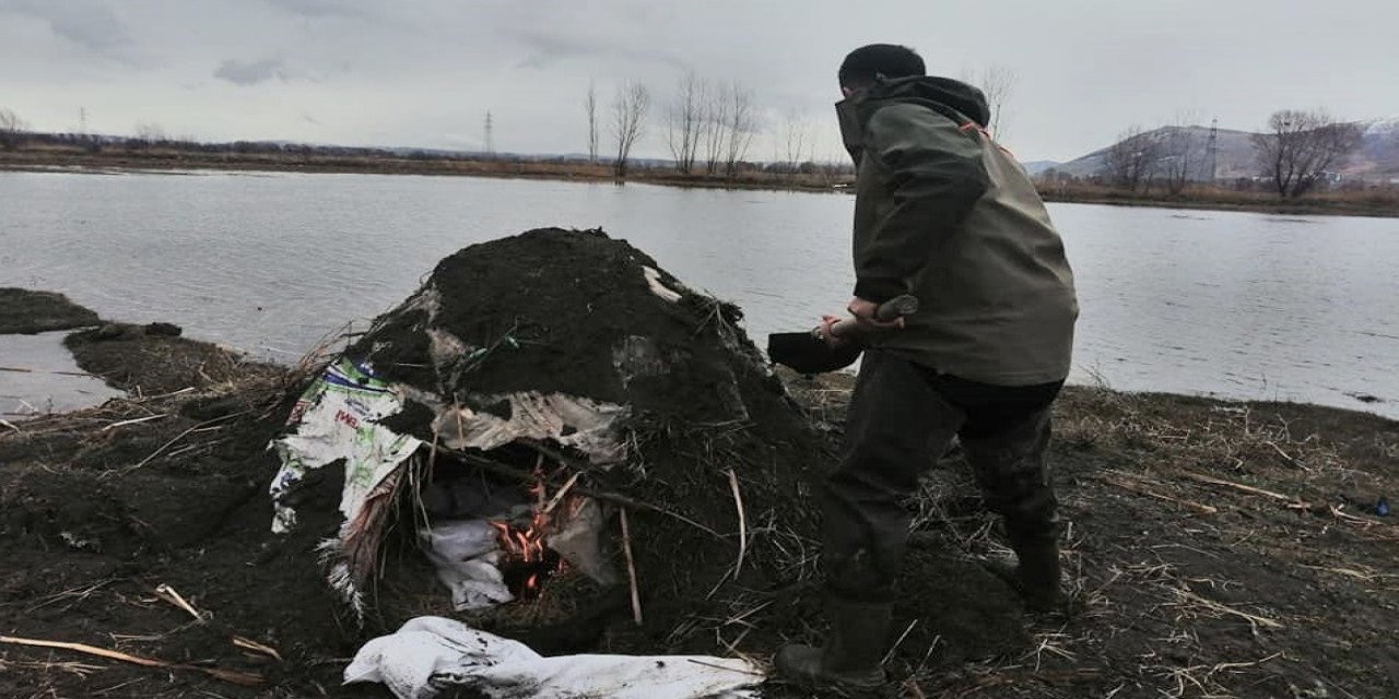 Ördek Avlamak İçin Kurulan Yasadışı Evsinler İmha Edildi