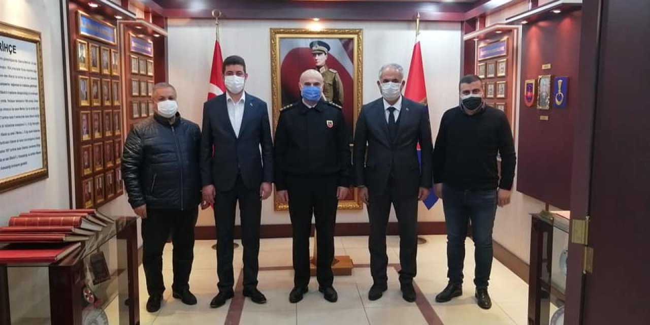 Başkan Yaman’dan İ̇l Jandarma Komutanı Sandal’a Ziyaret