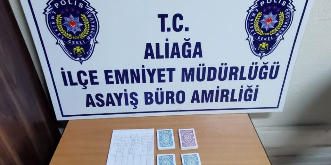 İ̇zmir’de Kumar Oynanan İş Yerine Baskın