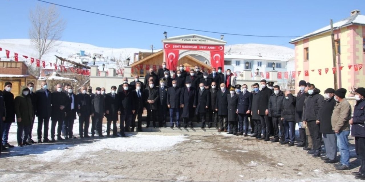 Yukarı Kırzı Köyünde Düzenlenen Törende Şehit Kadınlar İçin Dua Edildi