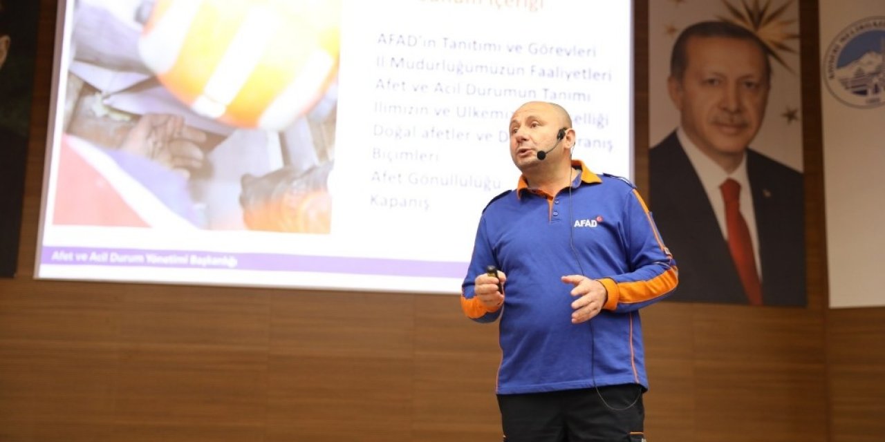 Afad’tan Melikgazi Personeline Afet Eğitimi