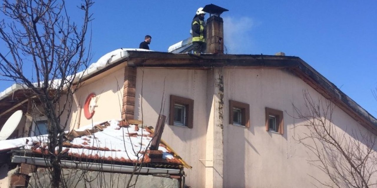 Amasya’da Baca Yangını Korkuttu