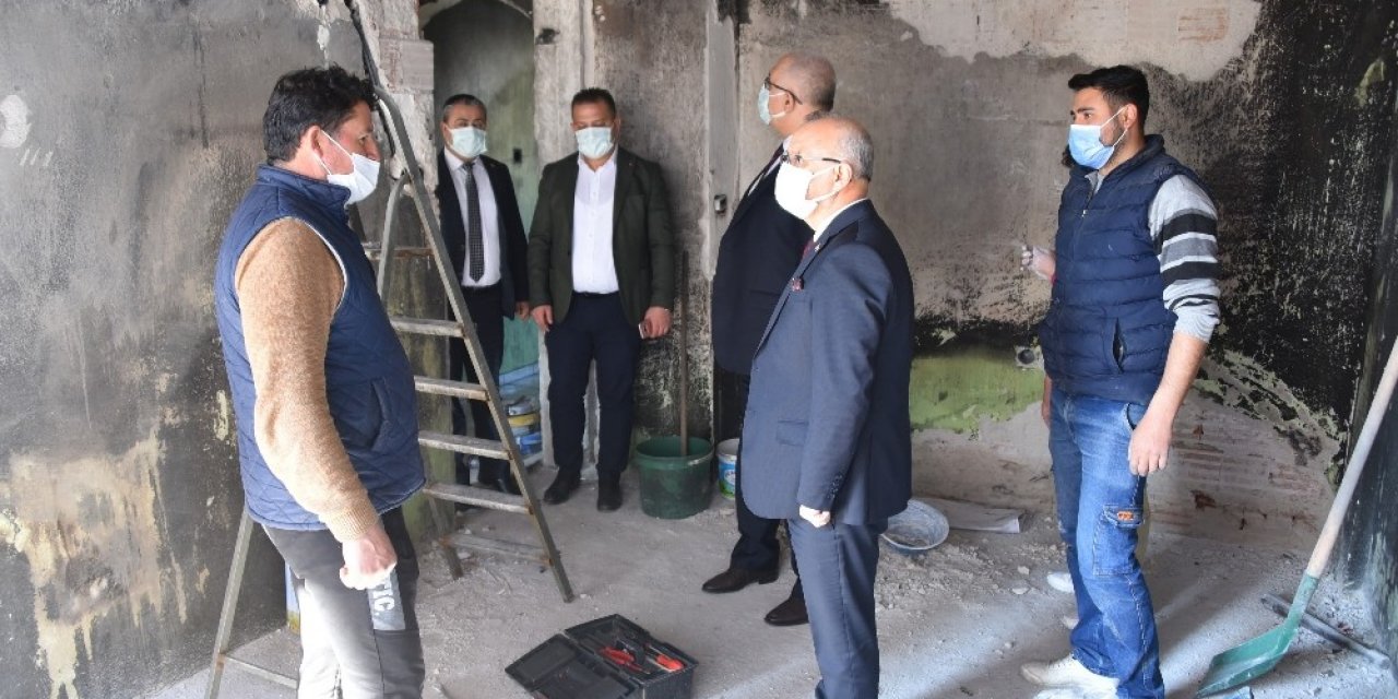 Başkan Kayda’dan Evi Yanan Aileye Ziyaret
