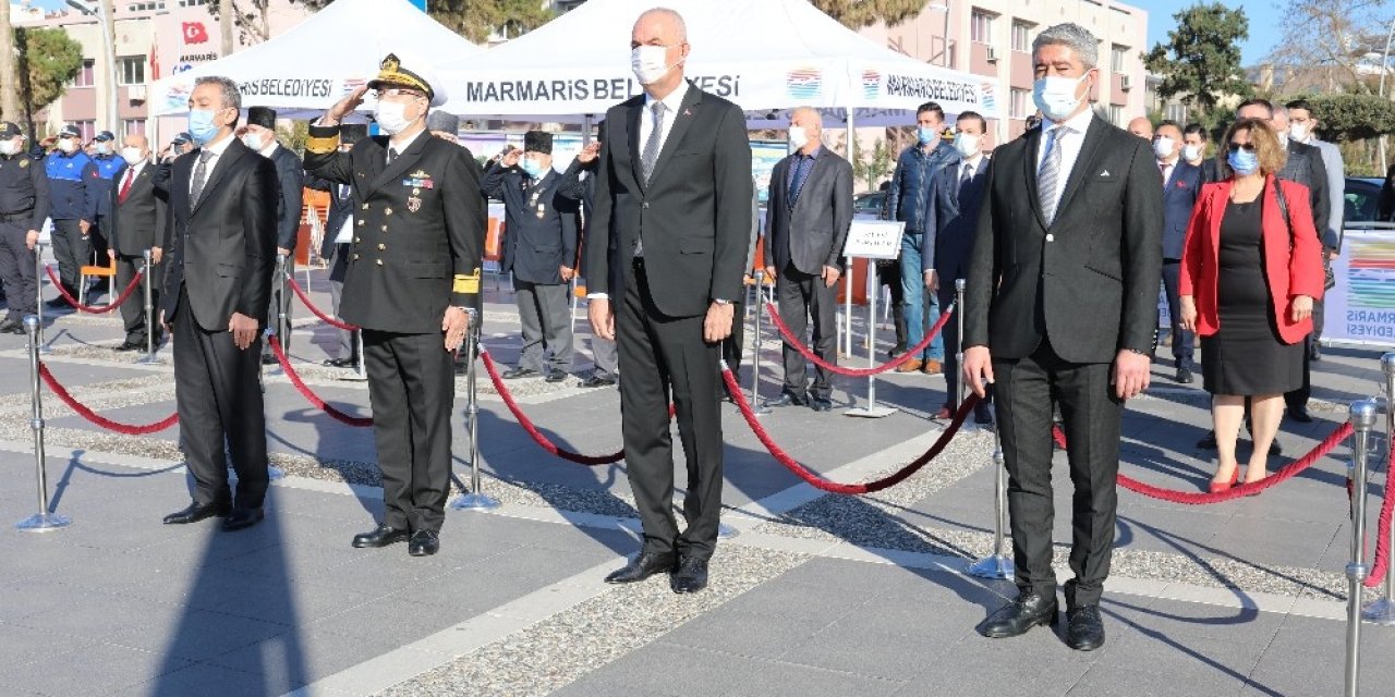 Atatürk’ün Marmaris’e Gelişinin 86.yılı Törenle Kutlandı