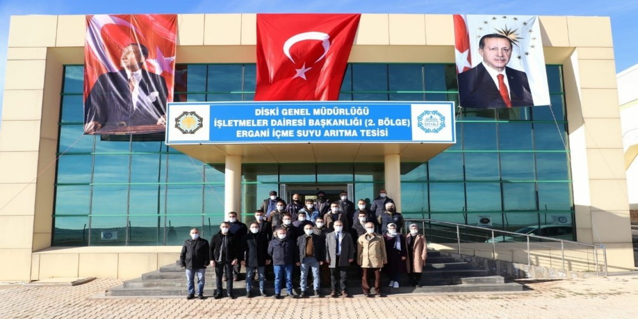 Tutşi, Ergani İ̇çme Suyu Arıtma Tesisinde İncelemede Bulundu