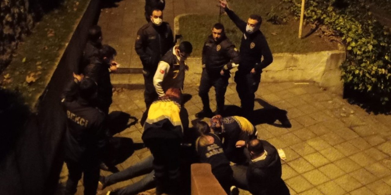 5 Metre Yükselikten Beton Zemine Düşerek Yaralandı.