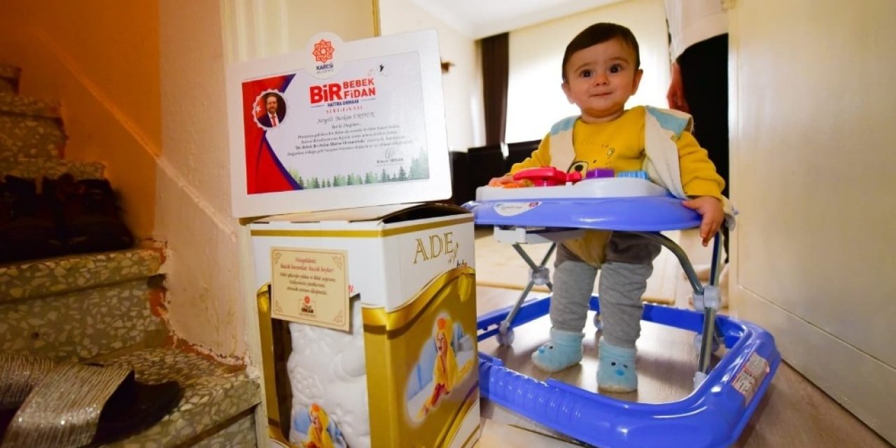 Karesi Belediyesi’nden Yeni Doğan Her Bebeğe Bir Fidan