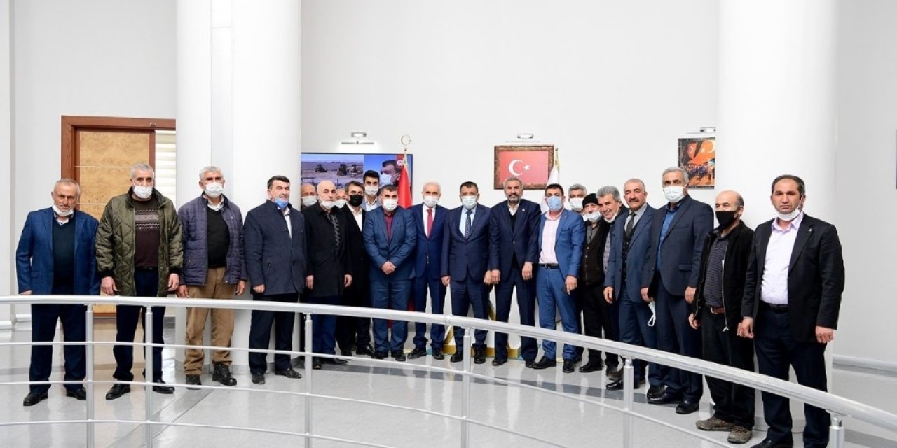 Hekimhan Heyetinden Başkan Gürkan’a Teşekkür Ziyareti