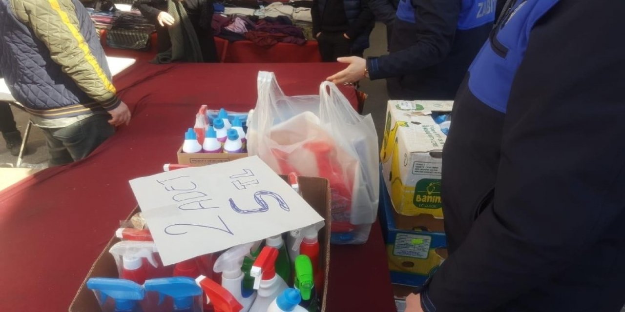 Pazarda Satılan Sahte Deterjanlara El Konuldu