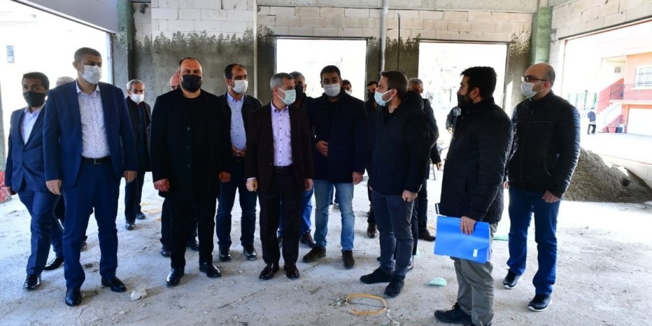 Yeşilyurt Belediyesi Gündüzbey Sosyal Tesislerinin Kaba İnşaatı Tamamlandı