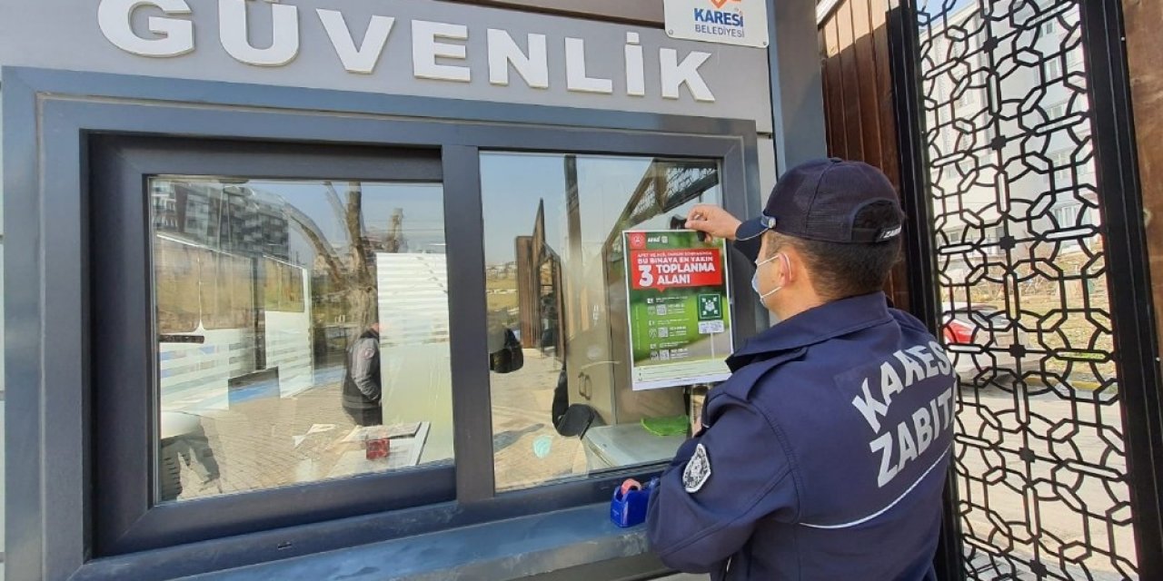 Karesi’de Afet Ve Acil Durumda Toplanma Yerleri Belirlendi