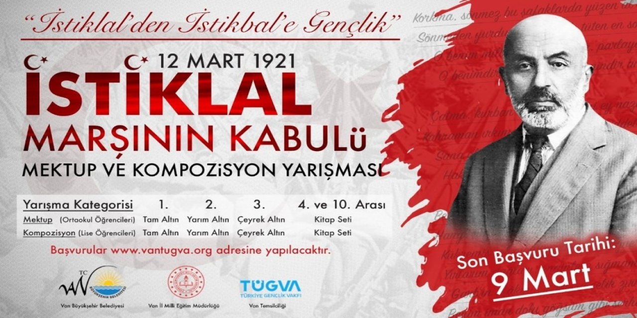 Van’da Kompozisyon Ve Mektup Yarışması Başvuruları Başladı