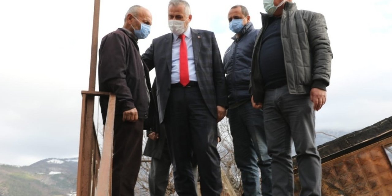 Başkan Kılıç: “evi Yanan Mehmet Yurt Amcamızın Her Zaman Yanındayız”