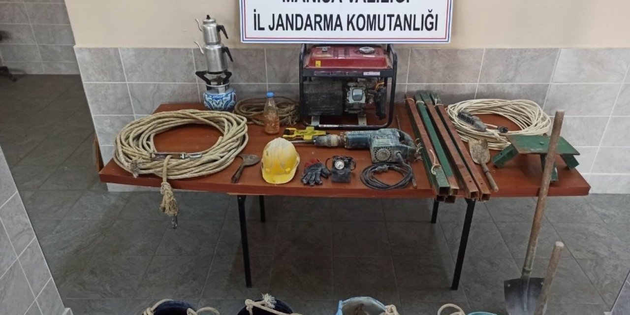 Manisa’da Kaçak Kazı Yapanlara Operasyon