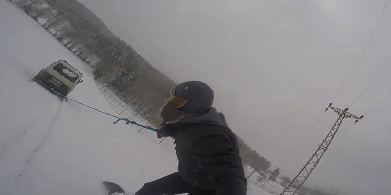 Köyde Snowboard Keyfi