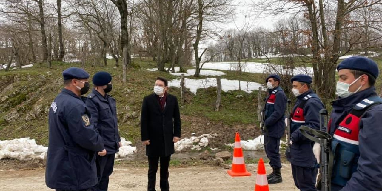 Kaymakam Göktaş Karantina Tedbirlerini Yerinde İnceledi