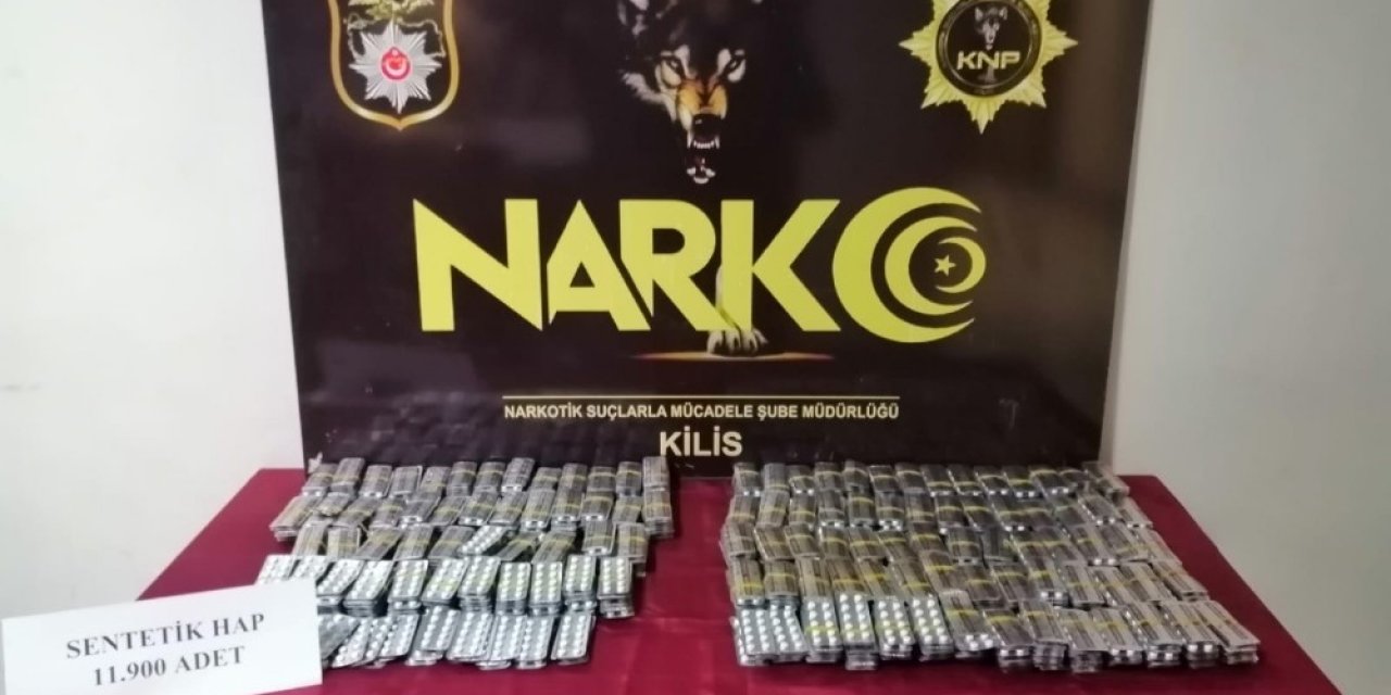 Kilis’te 11 Bin 937 Adet Uyuşturucu Hap Yakalandı