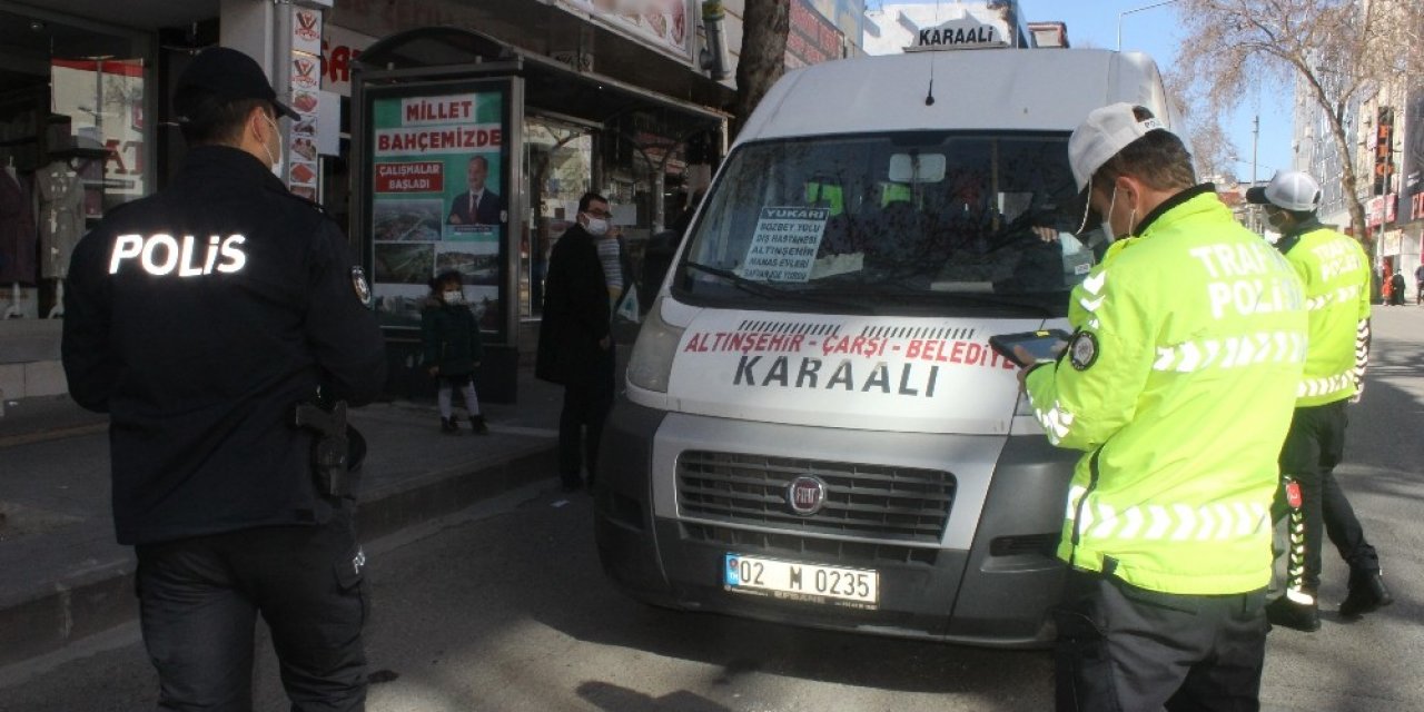 Yolcu Otobüslerinde Korona Denetimi Yapıldı