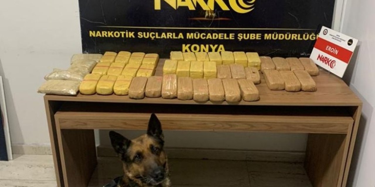 Konya’da 23 Kilo Eroinle Yakalanan 2 Şüpheli Tutuklandı