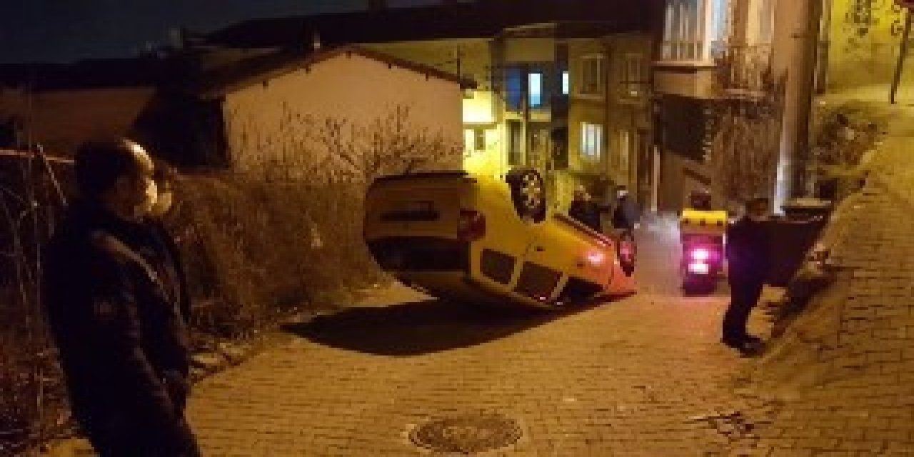 Takla Atan Taksiden Burnu Bile Kanamadan Çıktı