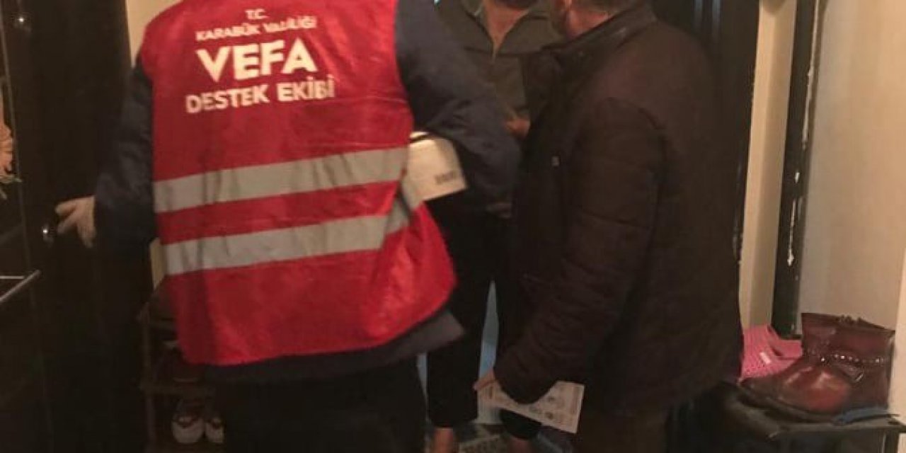 Karabük’te Karantinadaki Apartmana Vefa’dan Yardım