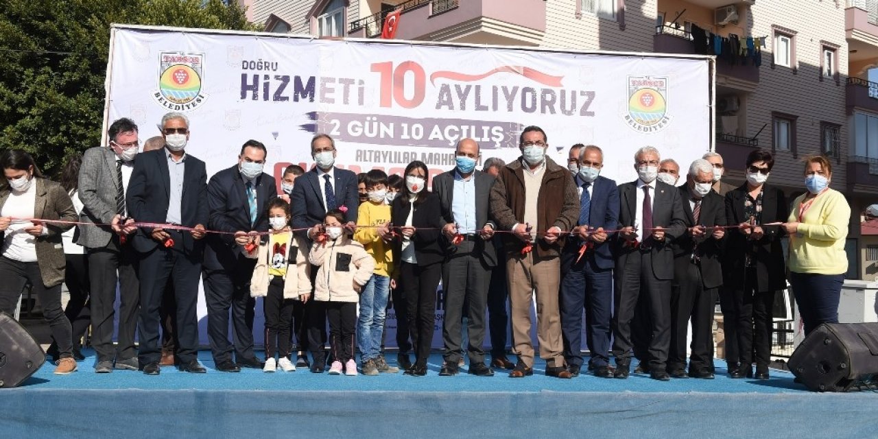Tarsus Belediyesinden İki Günde 10 Açılış